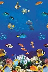 8ft x 12ft 48in-54in Aquarium Print Overlap Liner