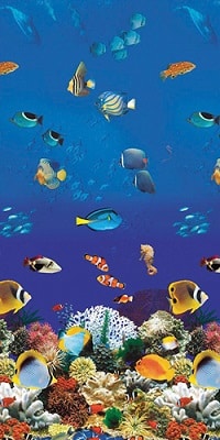8ft x 12ft 48in-54in Aquarium Print Overlap Liner
