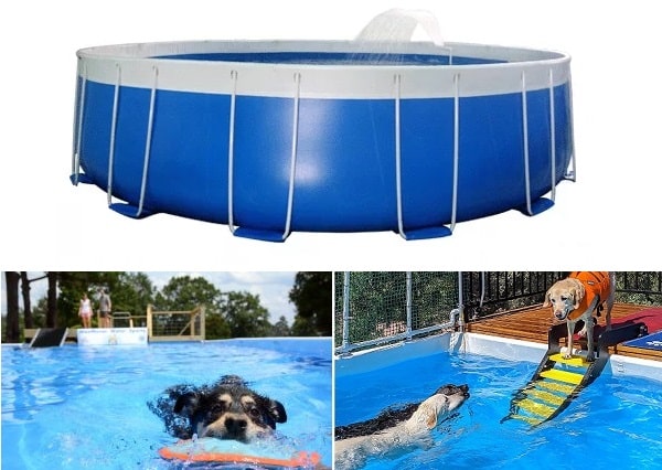 24ft x 52in Round Liberty Dog Pools