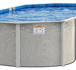 10ft x 15ft x 54in Oval Silver Sands Above Ground Pools