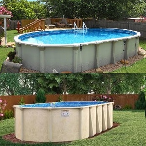 10ft x 15ft Oval Above Ground Pools