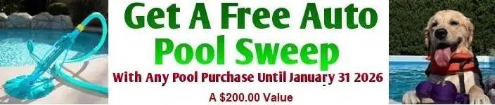 Free Pool Sweep With Pool Purchase